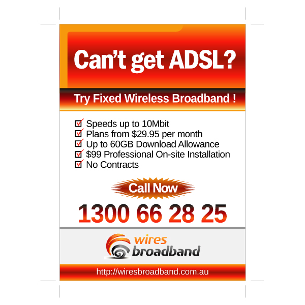 Newspaper Ad Design by liaarts for World Without Wires Pty Ltd | Design #147539