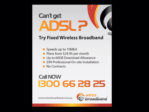 Newspaper Ad Design by Priyo Subarkah for World Without Wires Pty Ltd | Design #140205