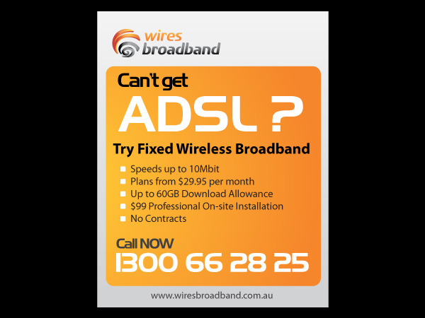 Newspaper Ad Design by Priyo Subarkah for World Without Wires Pty Ltd | Design #140309