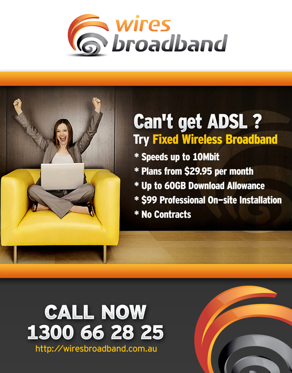 Design Annonce  par Adrian P pour World Without Wires Pty Ltd | Design #140692