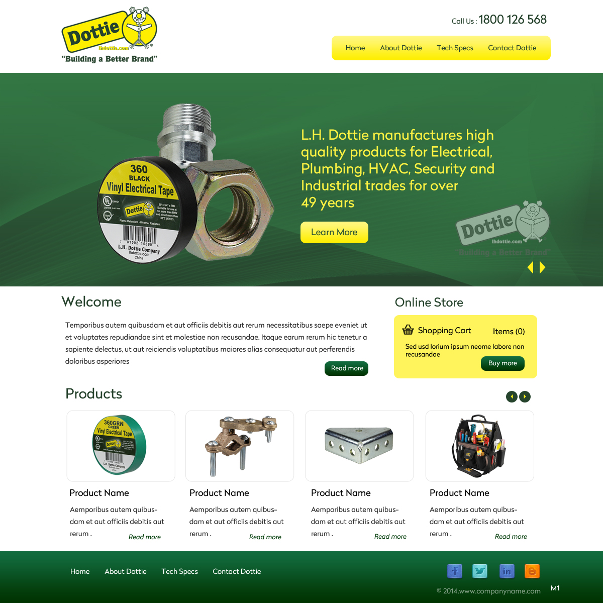 Web Design par pb pour L.H. Dottie Co | Design #4006809