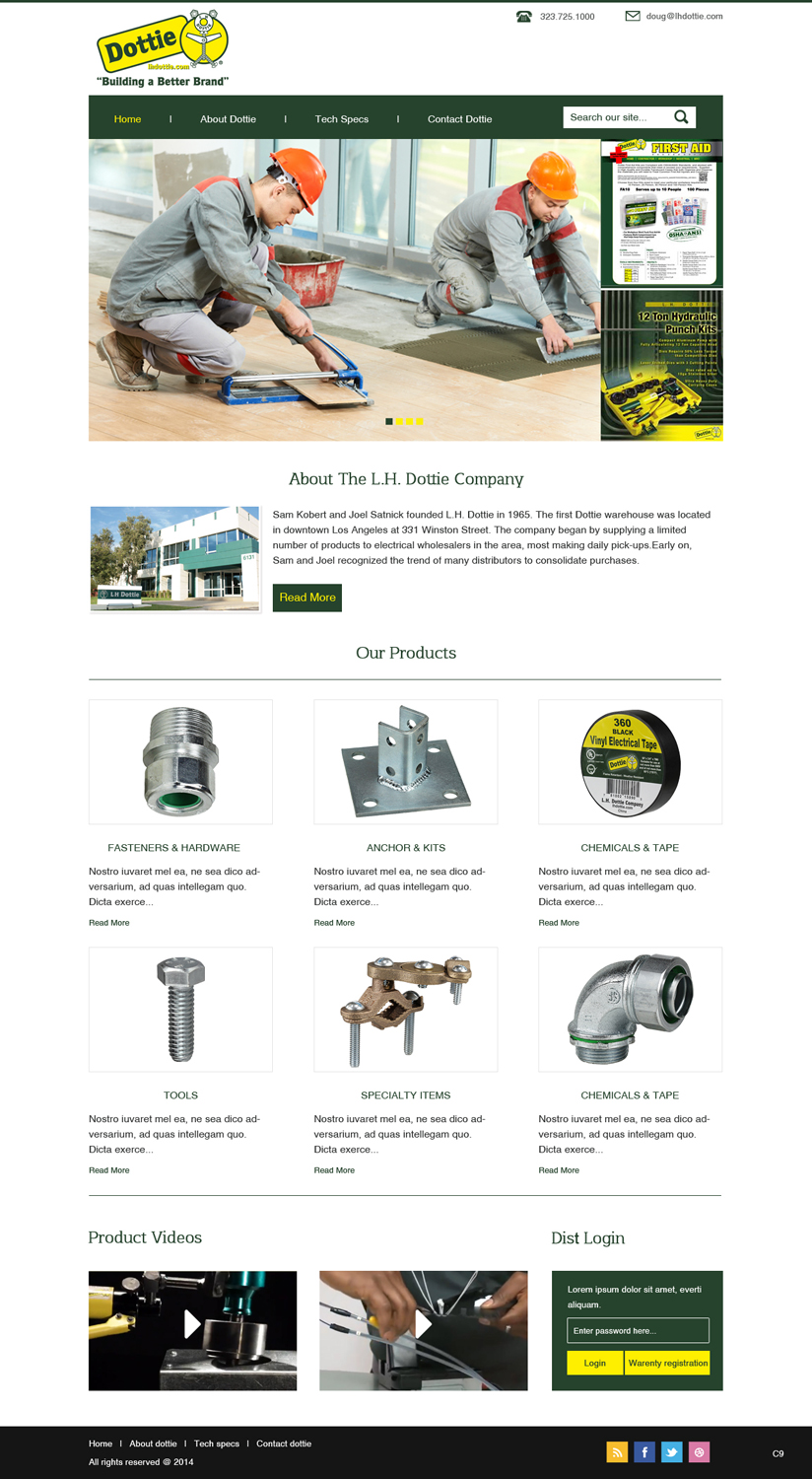 Web Design par pb pour L.H. Dottie Co | Design #4006861