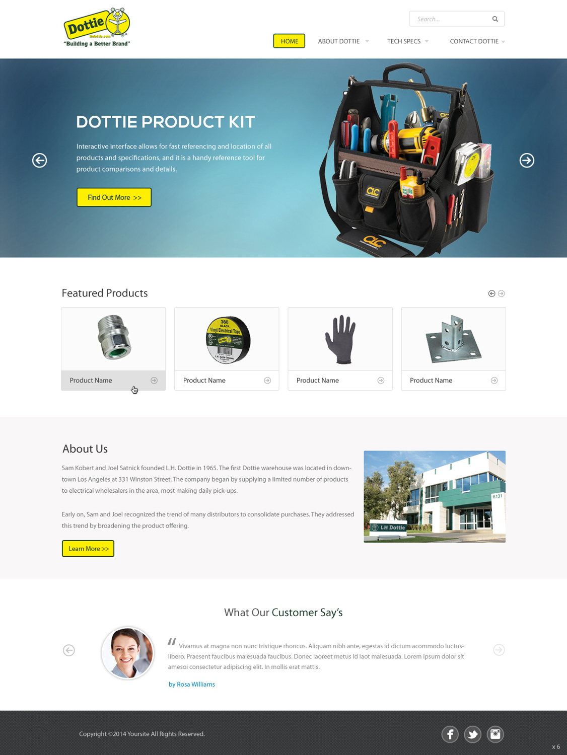 Web Design par pb pour L.H. Dottie Co | Design #4006946
