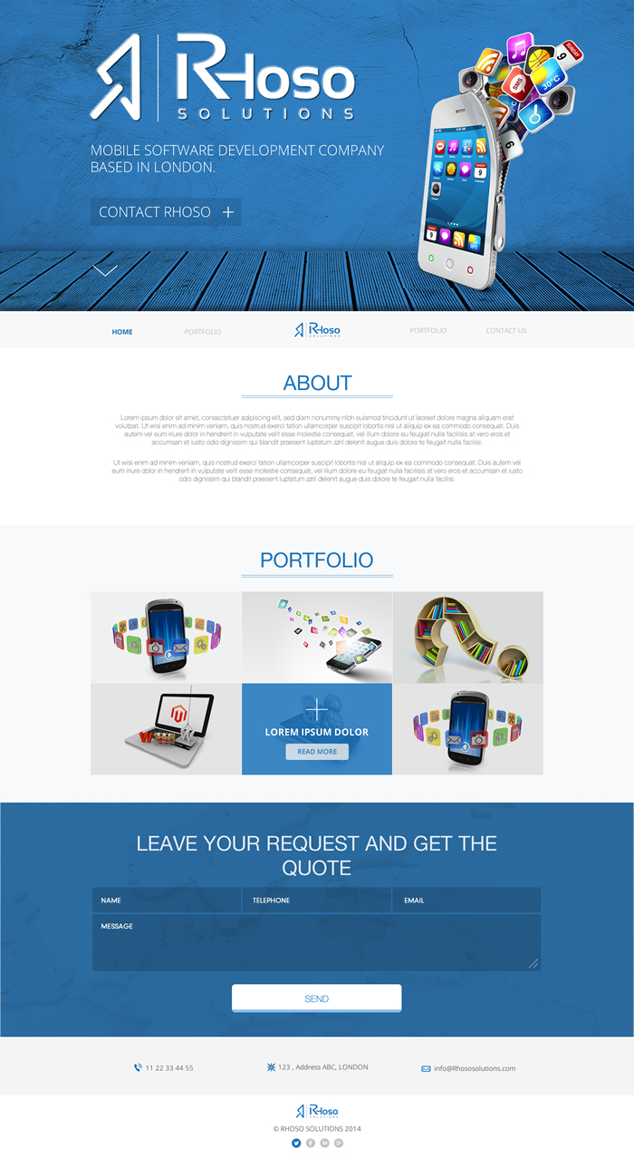 Diseño Web por A.D.S para este proyecto | Diseño #4584456