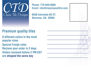 Postcard Design by John-Alexander Design for Classic Pool tile | Design: #4009396