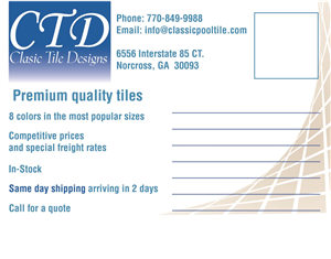 Postcard Design by John-Alexander Design for Classic Pool tile | Design: #4024038