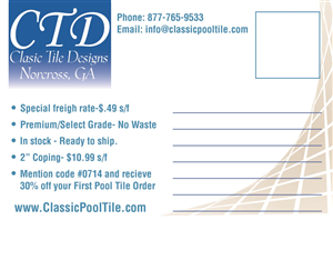 Postkarten-Design von John-Alexander Design für Classic Pool tile | Design: #4056589