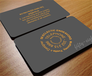 Business Card Design by Aaaron for 58 Endeavors | Design: #4029174