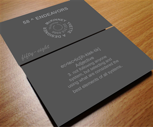 Business Card Design by Aaaron for 58 Endeavors | Design: #4030757