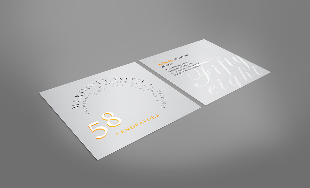 Business Card Design by AW plus for 58 Endeavors | Design #4032787