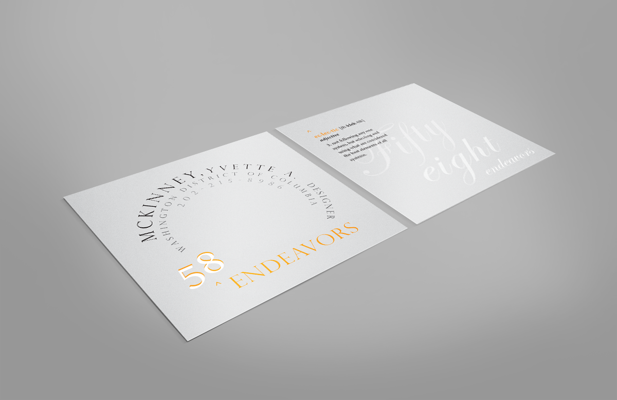 Business Card Design by AW plus for 58 Endeavors | Design #4050960