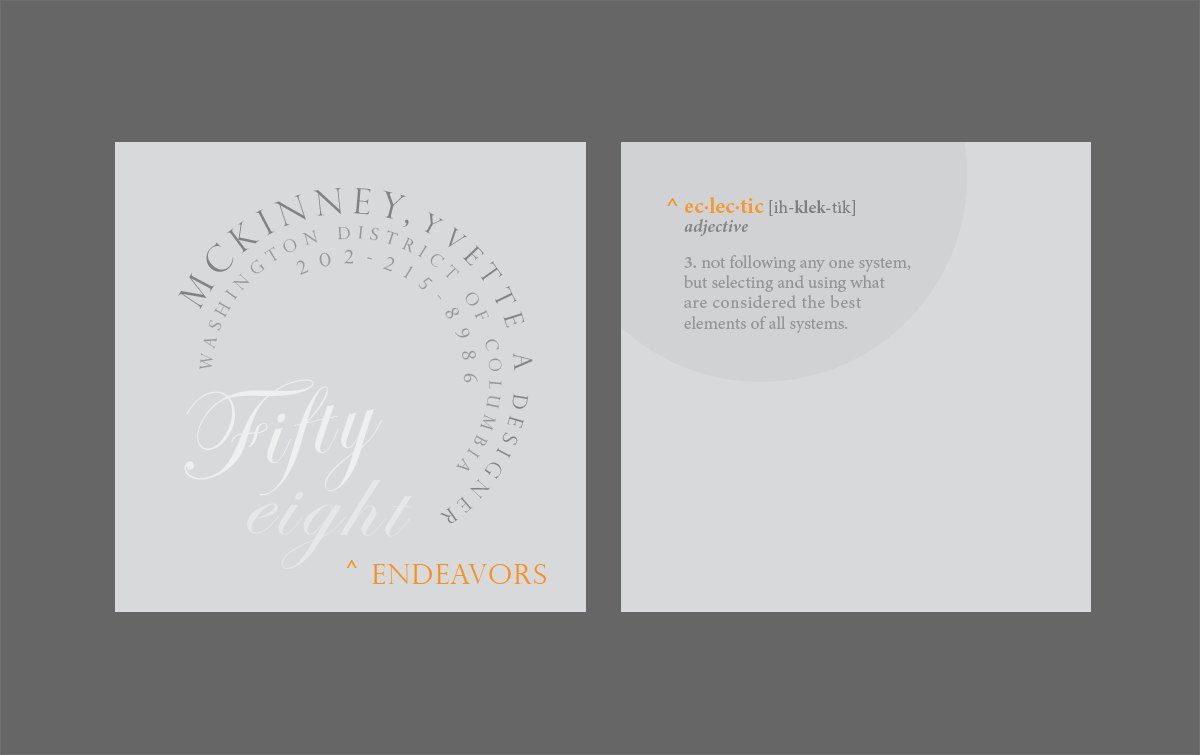 Business Card Design by AW plus for 58 Endeavors | Design #4068486