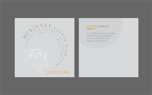 Business Card Design by AW plus for 58 Endeavors | Design: #4068486
