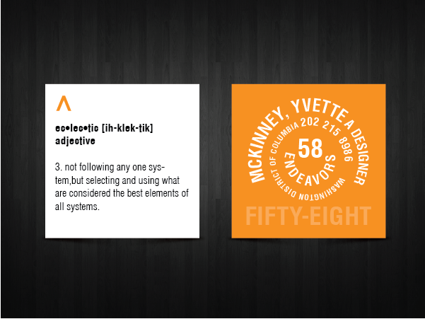 Visitenkarten-Design von Shahzad Kashif für 58 Endeavors | Design #4036621