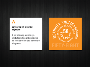 Visitenkarten-Design von Shahzad Kashif für 58 Endeavors | Design: #4036621