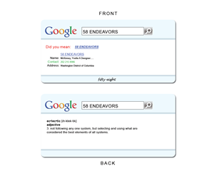 Business Card Design by Nyrex_Adan for 58 Endeavors | Design: #3999933