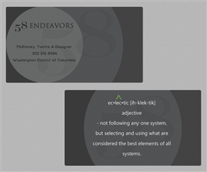 Business Card Design by Illuminati for 58 Endeavors | Design: #4003557