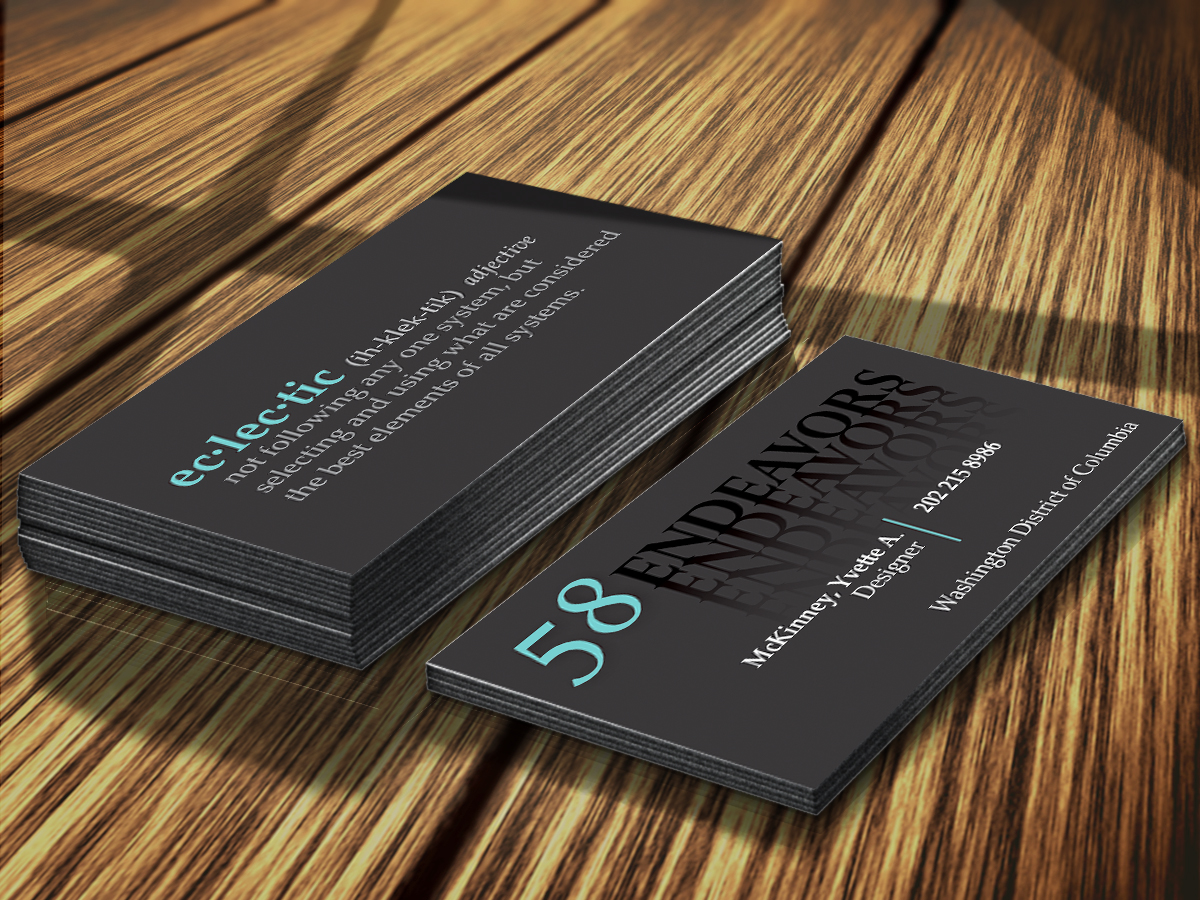 Visitenkarten-Design von byDesign Graphic Design für 58 Endeavors | Design #4004841