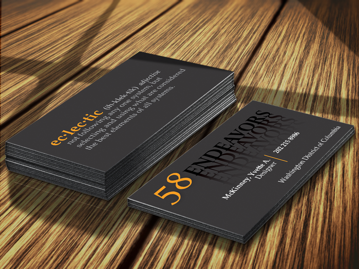 Visitenkarten-Design von byDesign Graphic Design für 58 Endeavors | Design #4004846