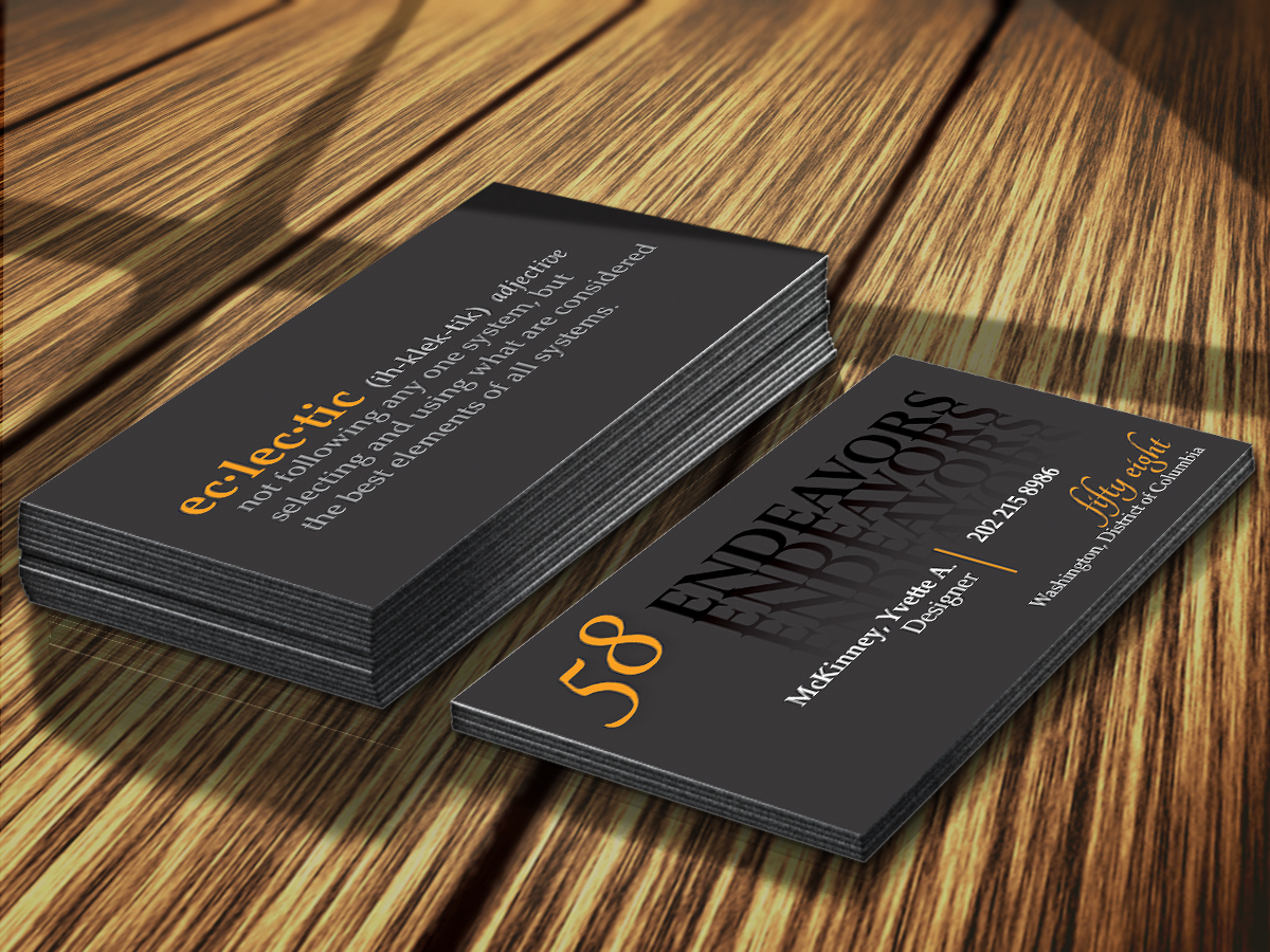 Visitenkarten-Design von byDesign Graphic Design für 58 Endeavors | Design #4004849