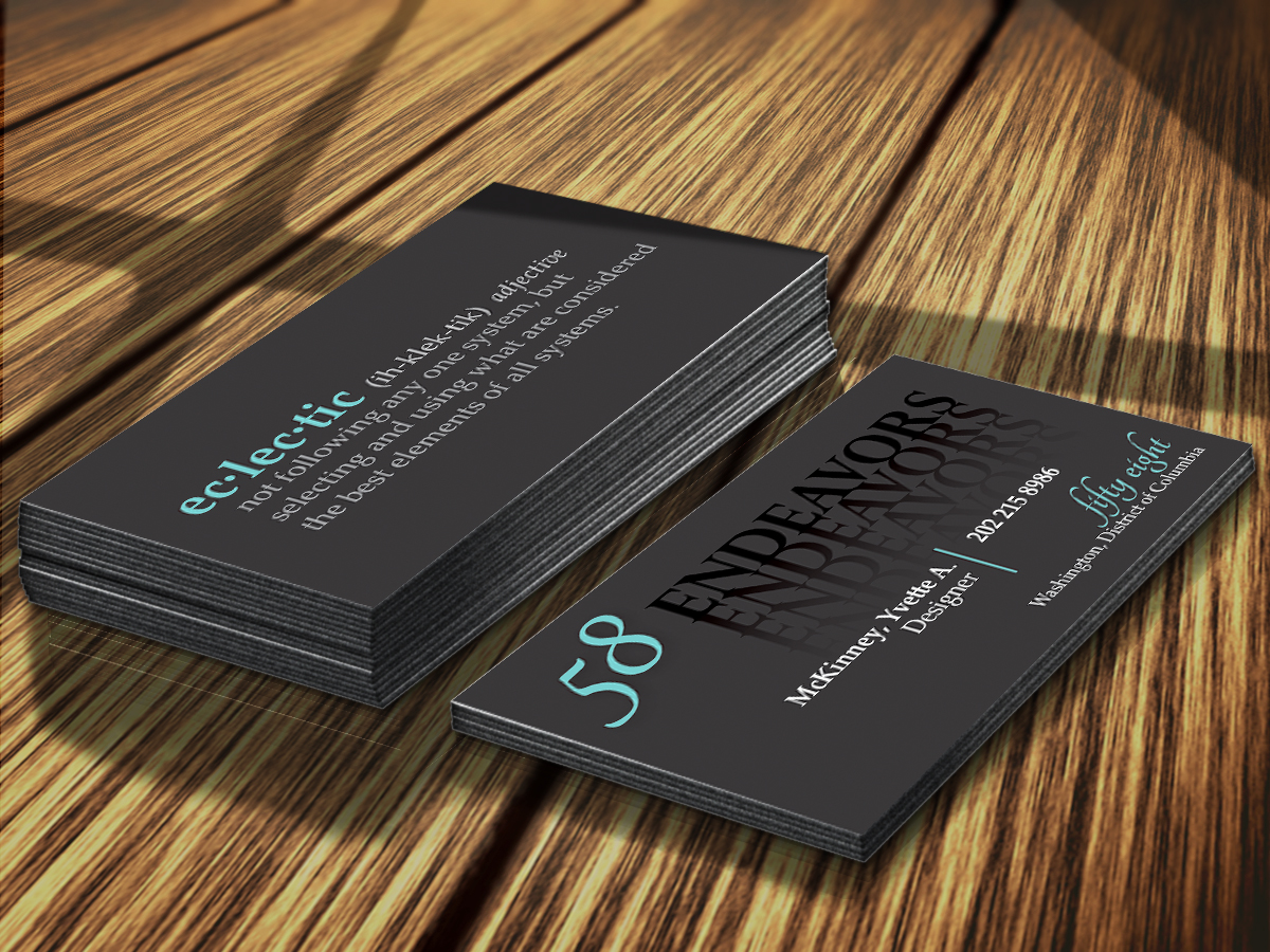 Visitenkarten-Design von byDesign Graphic Design für 58 Endeavors | Design #4004858