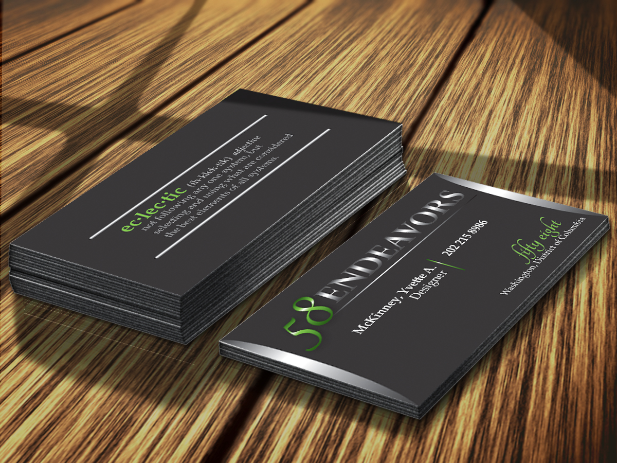 Visitenkarten-Design von byDesign Graphic Design für 58 Endeavors | Design #4005128