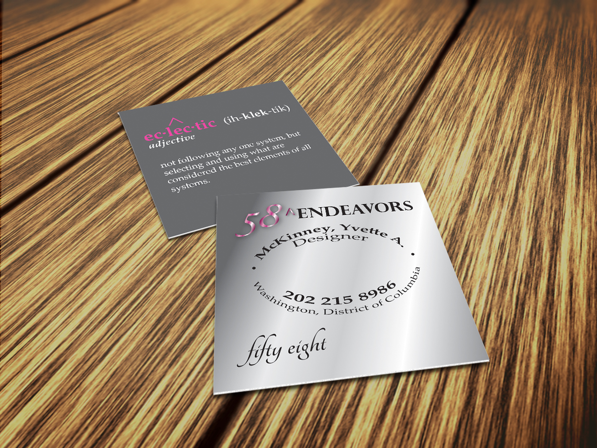 Business Card Design by byDesign Graphic Design for 58 Endeavors | Design #4010979