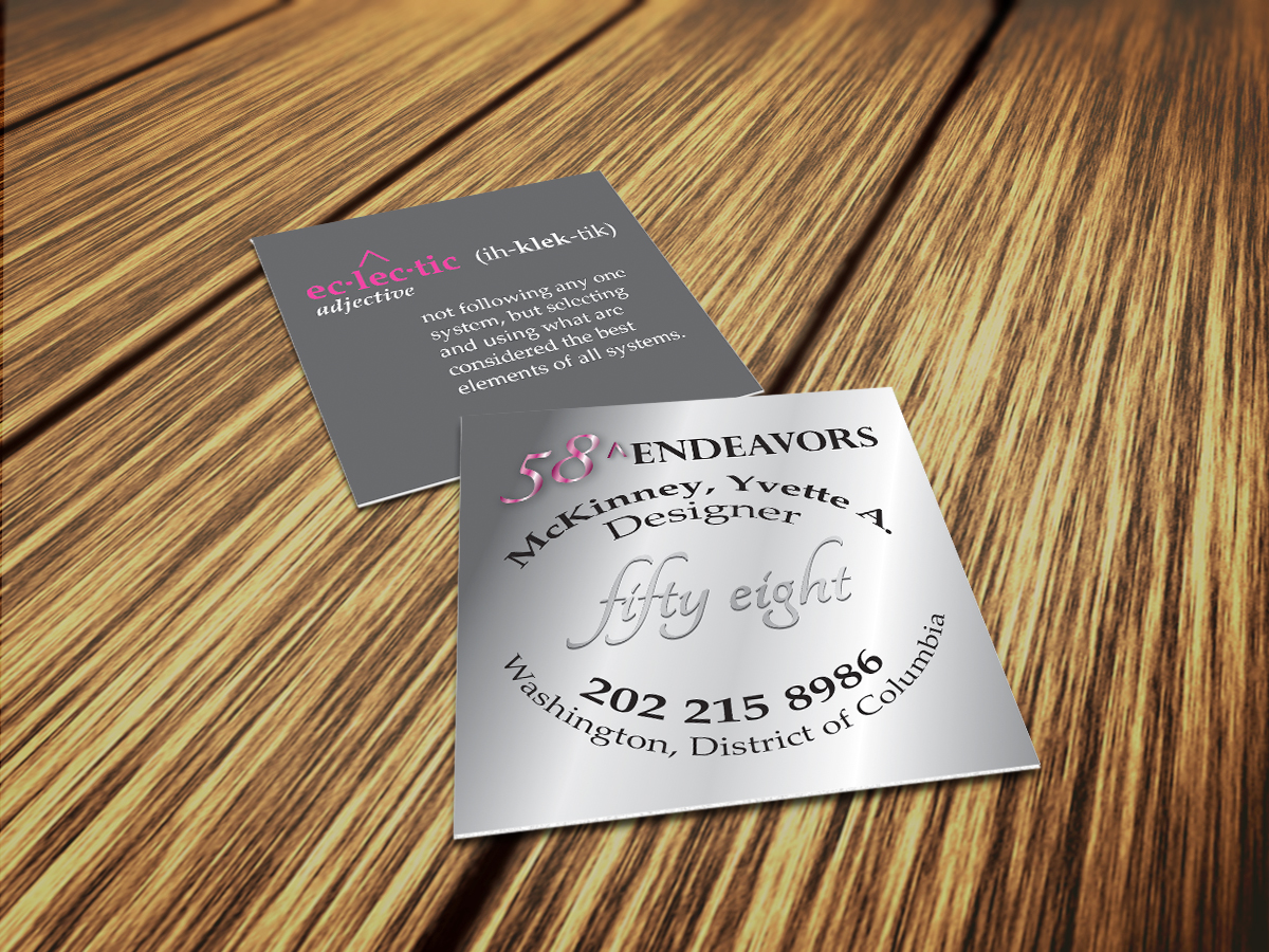 Visitenkarten-Design von byDesign Graphic Design für 58 Endeavors | Design #4011503