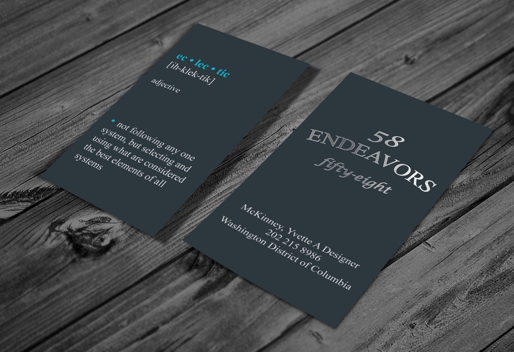 Visitenkarten-Design von G.Krastinkova für 58 Endeavors | Design #4002091