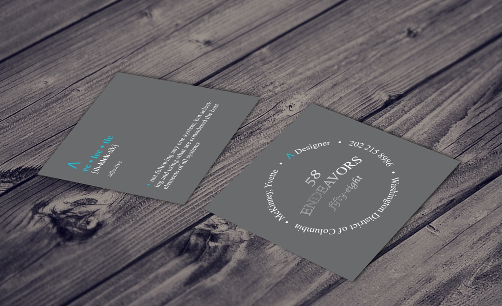 Visitenkarten-Design von G.Krastinkova für 58 Endeavors | Design #4006822