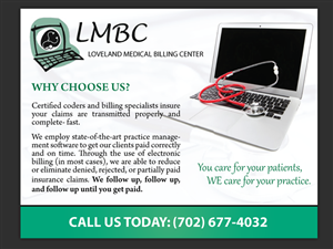 Postcard Design by uniquedesign10 for Loveland Medical Billing | Design: #4055711