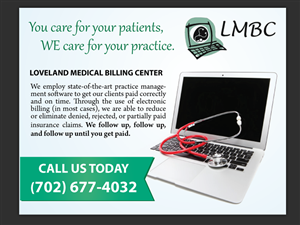 Postcard Design by uniquedesign10 for Loveland Medical Billing | Design: #4055829