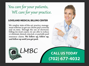 Postcard Design by uniquedesign10 for Loveland Medical Billing | Design: #4055919