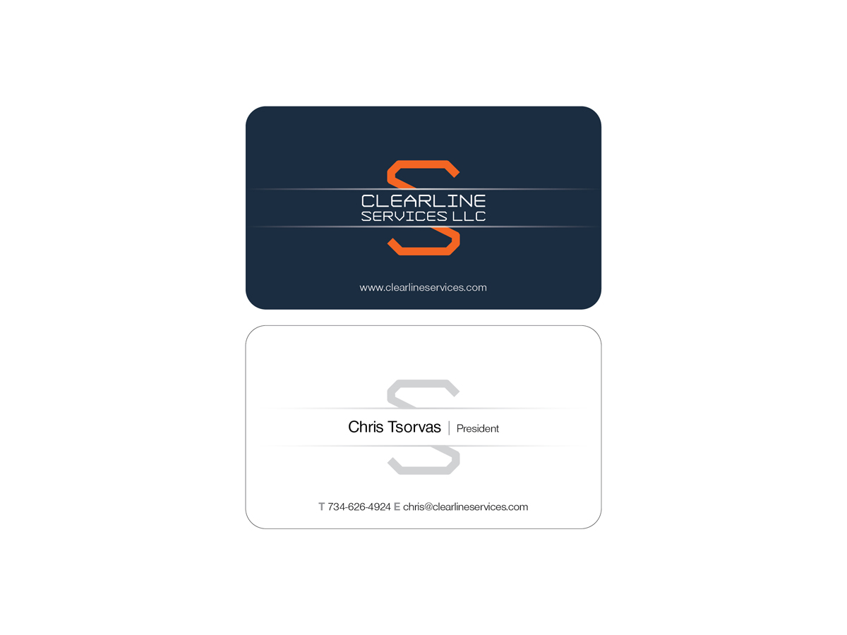 Business Card Design by ammad_sh for Clearline Services | Design #4008427