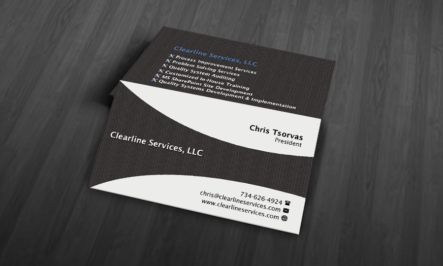 Business Card Design by shaikhdesign for Clearline Services | Design #4006773
