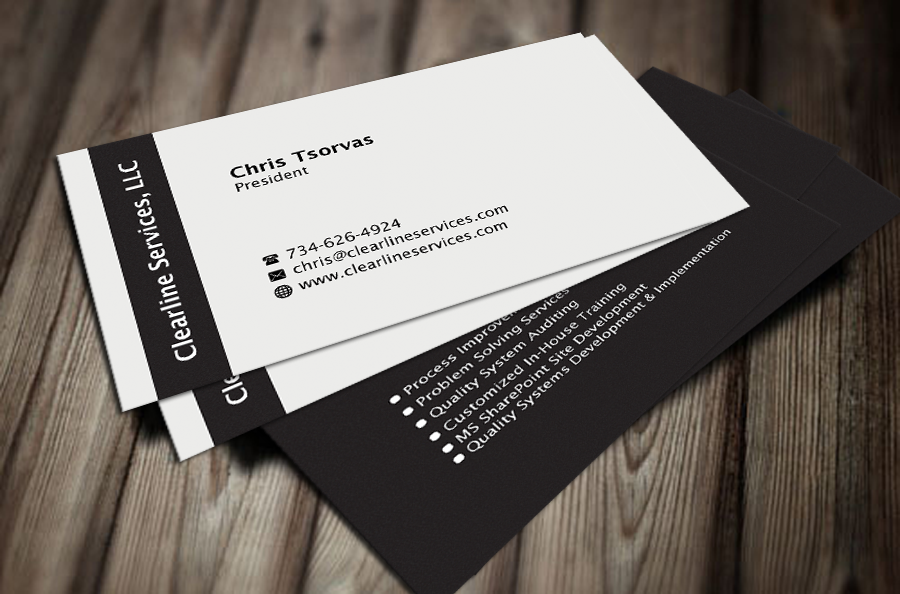 Diseño de Tarjeta de Presentación por shaikhdesign para Clearline Services | Diseño #4009249