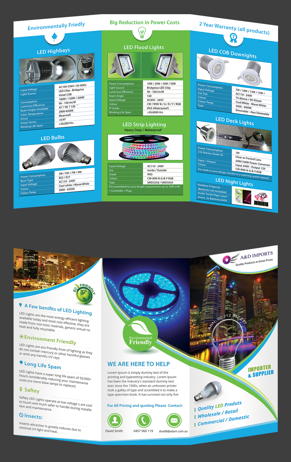 Brochure Design by Tariq Shamim for A&D IMPORTS | Design #4041918