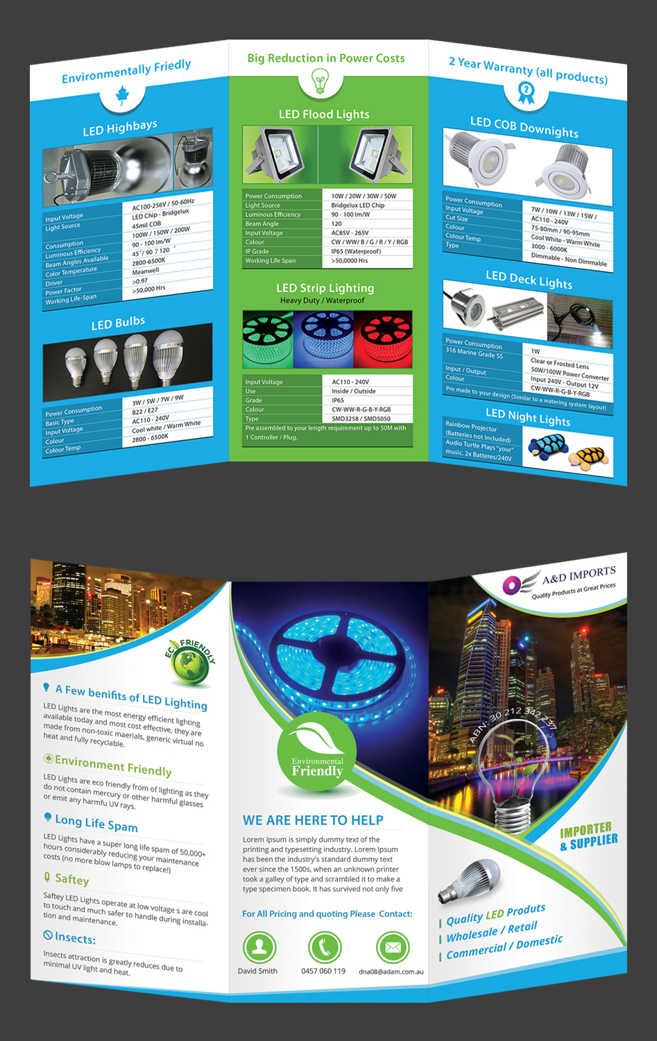 Diseño de Brochure por Tariq Shamim para A&D IMPORTS | Diseño #4065429