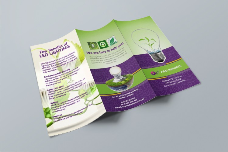 Diseño de Brochure por hema dhawan para A&D IMPORTS | Diseño #4047797
