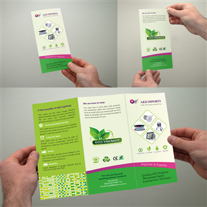 Diseño de Brochure por Mulugeta para A&D IMPORTS | Diseño: #4057445
