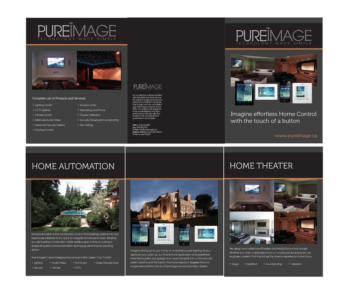 Brochure Design by Kignite for Pure Image Technology Solutions Ltd. | Design #1120369