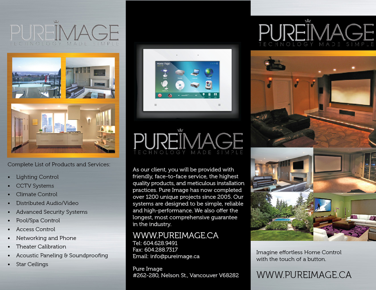 Brochure Design by ElitaSue for Pure Image Technology Solutions Ltd. | Design #1121603