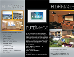 Diseño de Brochure por ElitaSue para Pure Image Technology Solutions Ltd. | Diseño #1121603
