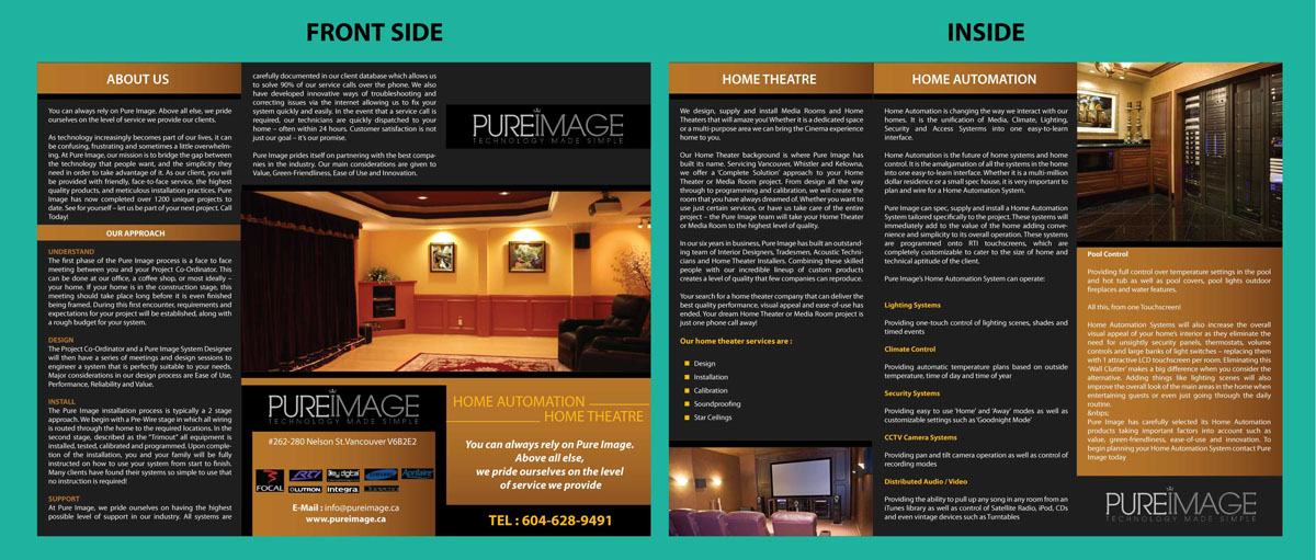 Brochure Design by Sbss for Pure Image Technology Solutions Ltd. | Design #1092212