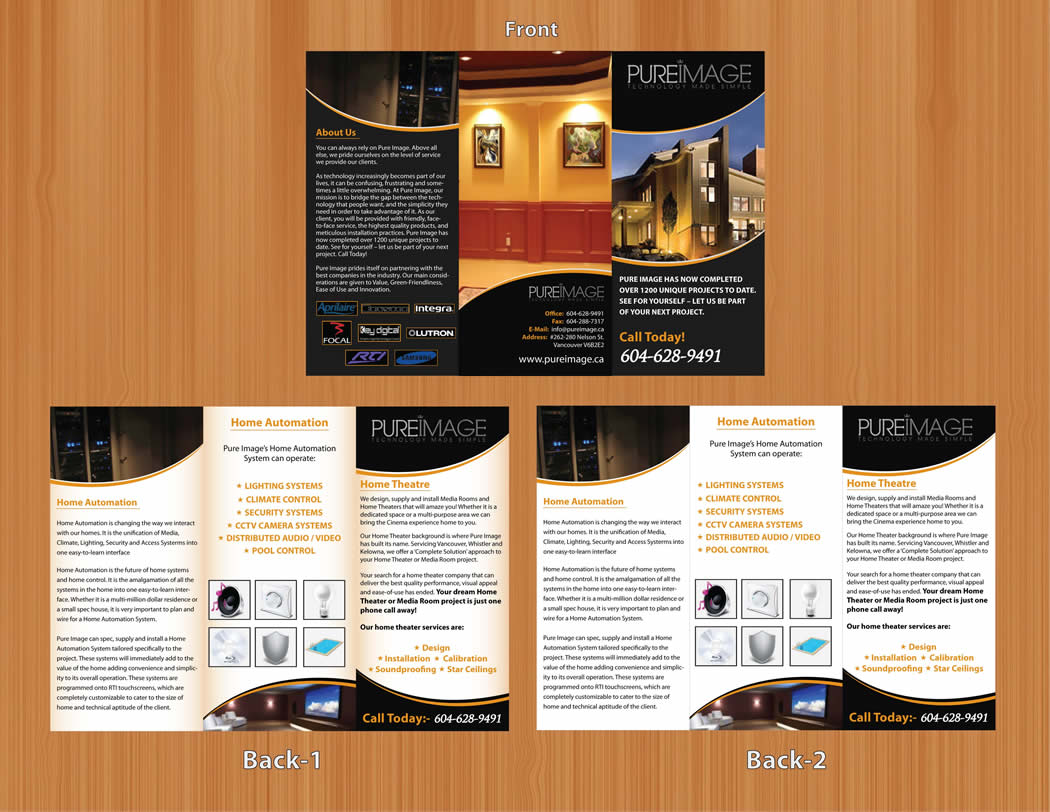 Broschüren-Design von Sbss für Pure Image Technology Solutions Ltd. | Design #1092222