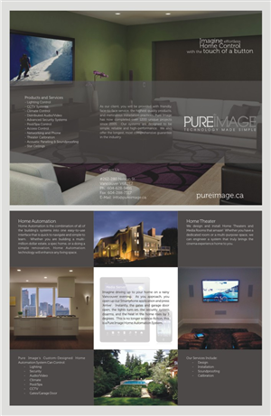 Diseño de Brochure por barinix para Pure Image Technology Solutions Ltd. | Diseño #1126568