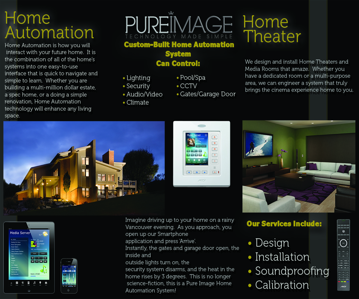 Diseño de Brochure por graphicrod para Pure Image Technology Solutions Ltd. | Diseño #1108729