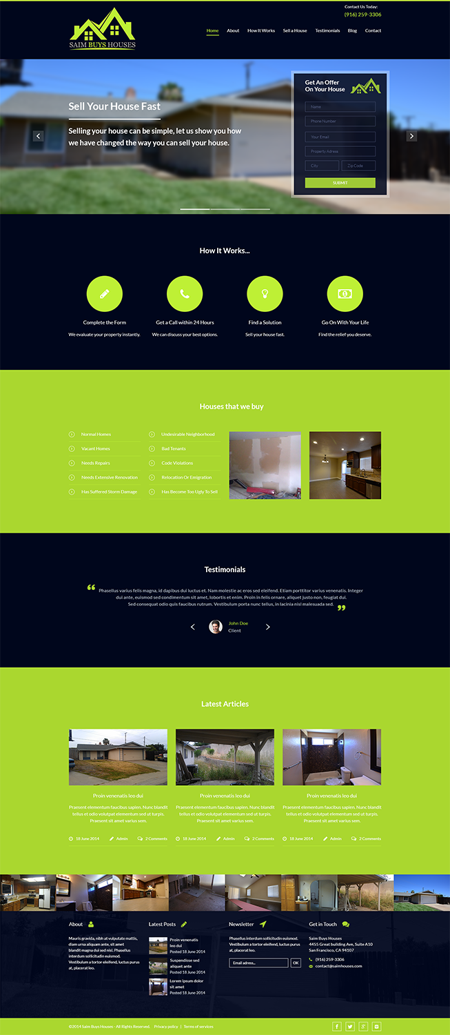 Web Design par Alex Andu pour GSH Funding, Inc. | Design #4030170