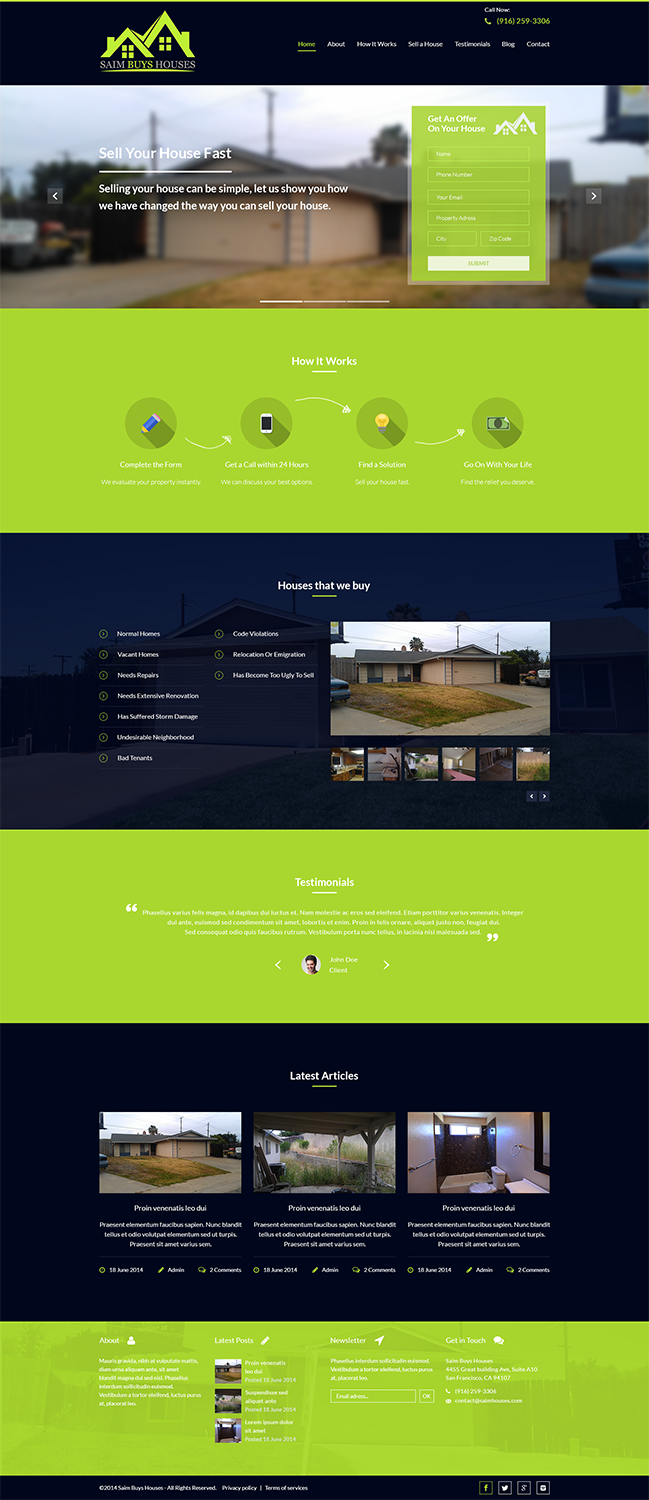 Web Design by Alex Andu for GSH Funding, Inc. | Design #4032813
