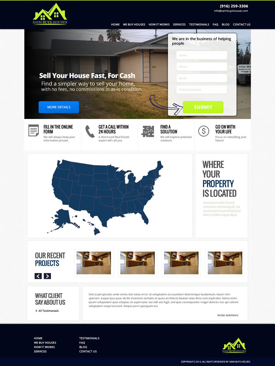 Web Design by incisesolutions for GSH Funding, Inc. | Design #4043464